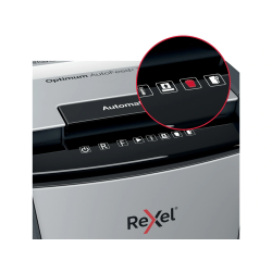 Destructora de documentos rexel optimum auto+ 300m capacidad de corte 300 hojas destruye grapas clips y