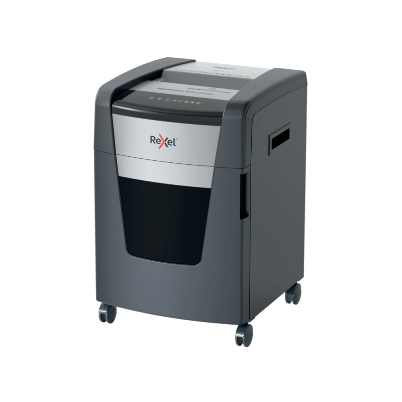 Destructora de documentos rexel momentum extra xp418+ capacidad de corte 18 hojas destruye grapas clips