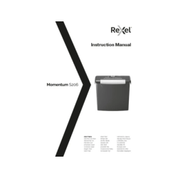 Destructora de documentos rexel momentum s206 capacidad de corte 6 hojas destruye grapas y clips