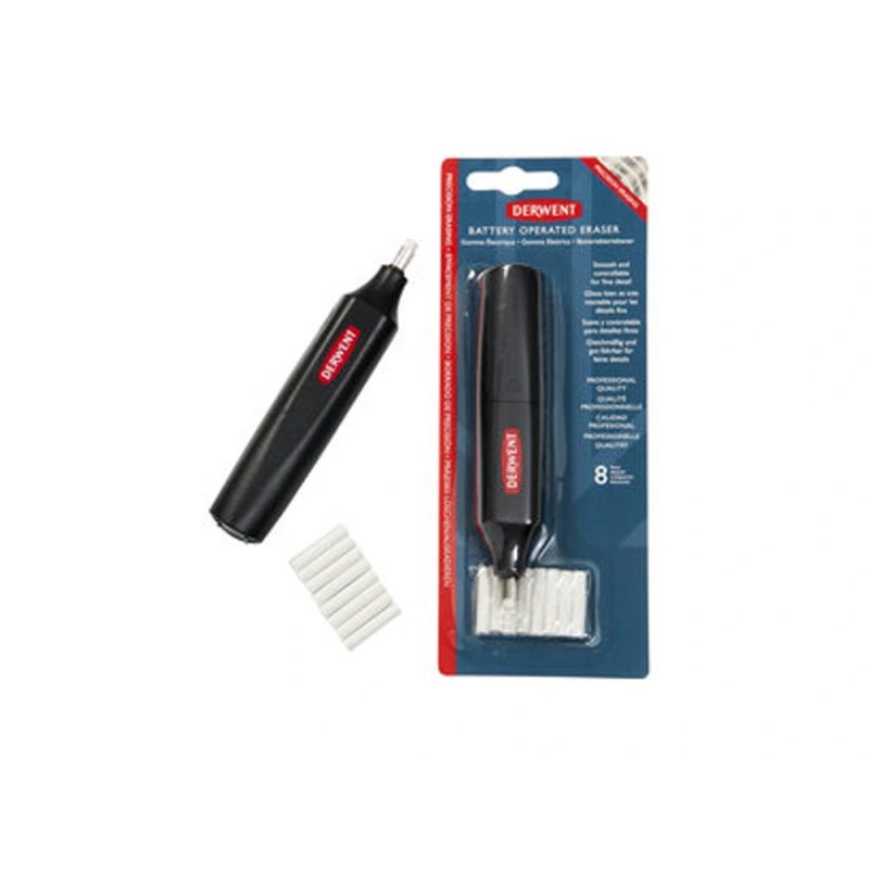 Goma de borrar electrica derwent funciona con 2 pilas aaa no incluidas