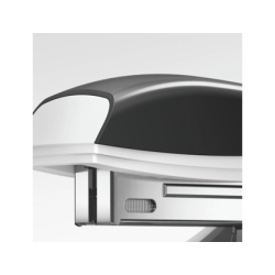 Grapadora petrus 600 brazo largo capacidad 40 hojas color gris/negro usa grapas 22/6 24/6-8 y 26/6-8