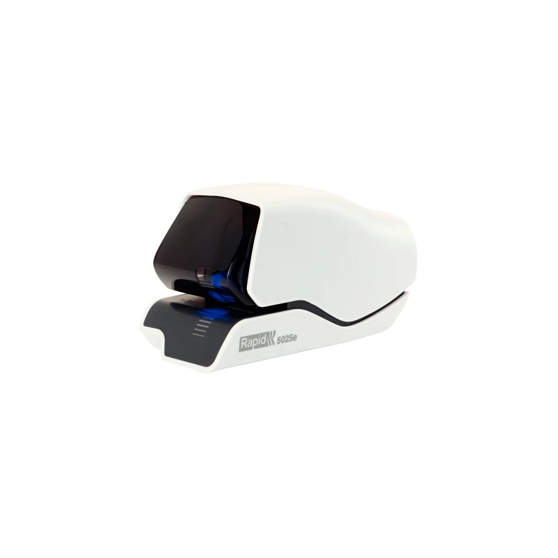 Grapadora rapid electrica 5025e capacidad 25 hojas color blanco usa grapas 5025e