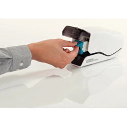 Grapadora rapid electrica 5025e capacidad 25 hojas color blanco usa grapas 5025e