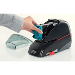 Grapadora rapid electrica 5080e capacidad 80 hojas color negro usa grapas 5080e