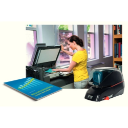 Grapadora rapid electrica 5080e capacidad 80 hojas color negro usa grapas 5080e