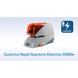 Grapadora rapid electrica 5080e capacidad 80 hojas color negro usa grapas 5080e