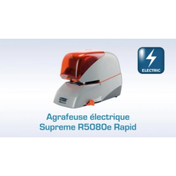 Grapadora rapid electrica 5080e capacidad 80 hojas color negro usa grapas 5080e