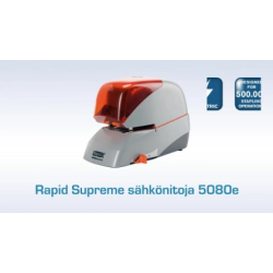 Grapadora rapid electrica 5080e capacidad 80 hojas color negro usa grapas 5080e
