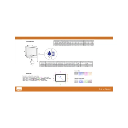 Pantalla nobo mural para proyeccion blanco mate 2400x1813 mm