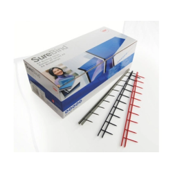 Puas gbc surebind 25mm peine 10 unidades color blanco caja de 100 peines