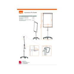 Pizarra conferencia nobo classic nano clean magnetica acero lacado 2000x600x700 mm