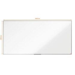 Pizarra blanca nobo essence melamina 240x120 cm