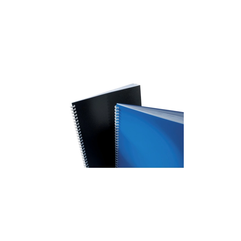 Tapa encuadernacion gbc polipropileno polycover din a4 800 mc color negro paquete de 50 unidades