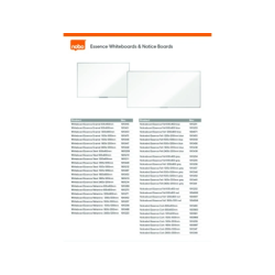 Tablero de anuncios nobo essence corcho marco aluminio 1500x1000 mm