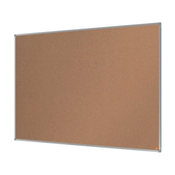 Tablero de anuncios nobo essence corcho marco aluminio 1500x1000 mm