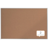 Tablero de anuncios nobo essence corcho marco aluminio 1500x1000 mm