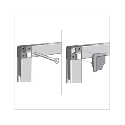 Tablero de anuncios nobo essence corcho marco aluminio 1200x900 mm