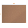 Tablero de anuncios nobo essence corcho marco aluminio 1200x900 mm