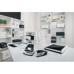 Taladrador petrus 62 wow negro metalizado capacidad 30 hojas