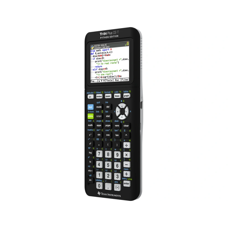 Calculadora texas instruments ti-84 plus ce-t python grafica 10 lineas 3mb rom 154kb ram