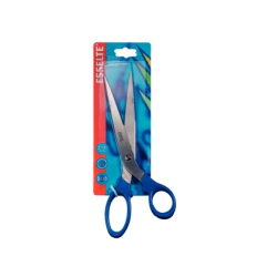 Tijera esselte gama premiun 200 mm acero inoxidable mango ergonomico color azul