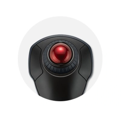 Raton kensington orbit optico trackball inalambrico con anillo desplazamiento color blanco