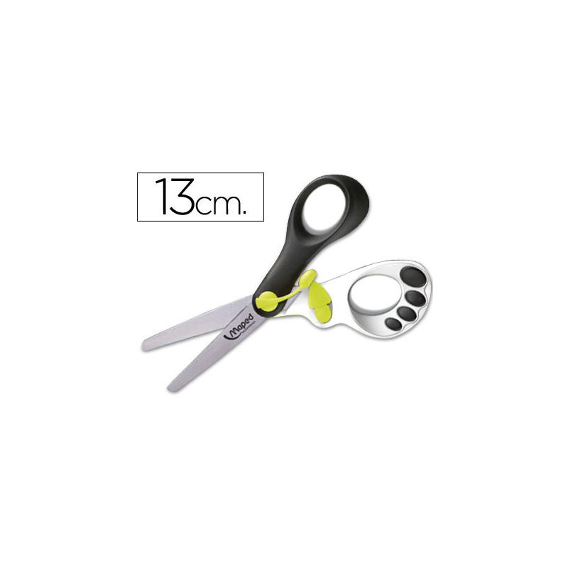 Tijera escolar maped magic up koopy 13cm con resorte para facilitar la accion del corte unidad