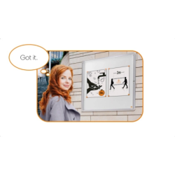 Vitrina de anuncio nobo premium plus blanca magnetica para exterior 8 x din a4 692x972x45 mm