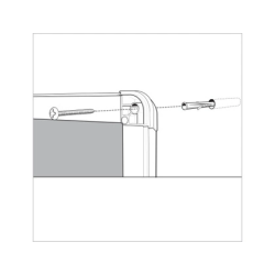 Vitrina de anuncio nobo premium plus blanca magnetica para exterior 8 x din a4 692x972x45 mm
