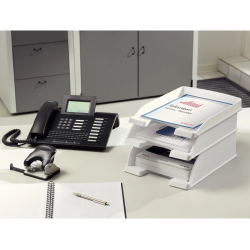 Bandeja sobremesa leitz plus slim color negro