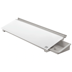 Bloc de notas sobremesa de cristal nobo diamond blanco 6x46x15 cm