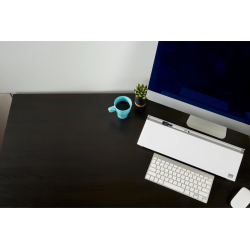 Bloc de notas sobremesa de cristal nobo diamond blanco 6x46x15 cm