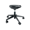 Taburete leitz ergo con asiento triangular 5 ruedas giratorias regulable en altura hasta 59 cm negro