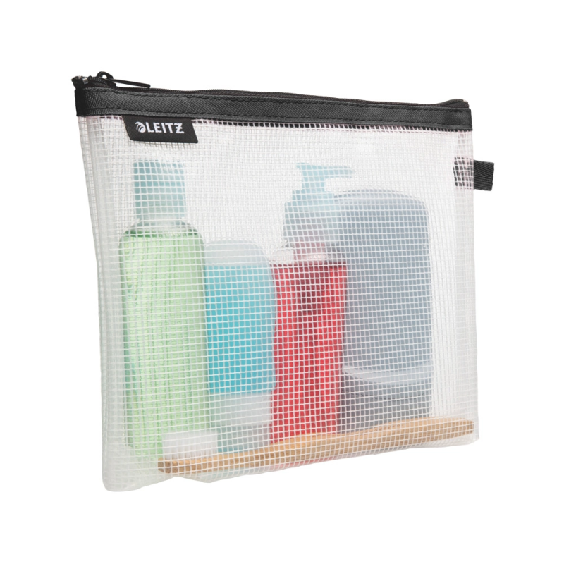Bolsa de viaje leitz wow con cremallera resistente al agua color negro 240x170 mm
