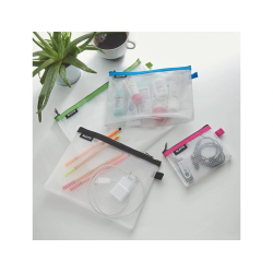 Bolsa de viaje leitz wow con cremallera resistente al agua color negro 240x170 mm