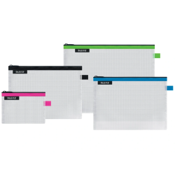 Bolsa de viaje leitz wow con cremallera resistente al agua color negro 240x170 mm
