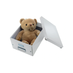 Caja almacenamiento leitz click & store cubica grande color blanco 320x360x310 mm
