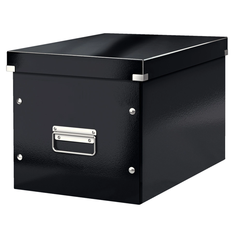 Caja almacenamiento leitz click & store cubica grande color negro 320x360x310 mm