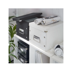 Caja almacenamiento leitz click & store cubica grande color negro 320x360x310 mm