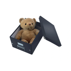 Caja almacenamiento leitz click & store cubica grande color negro 320x360x310 mm