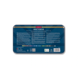 Lapices de colores derwent inktense caja metalica 36 unidades colores surtidos