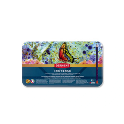 Lapices de colores derwent inktense caja metalica 72 unidades colores surtidos
