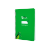 Cuaderno espiral liderpapel a5 pautaguia tapa blanda 40h 75gr cuadro pautado 4mm color verde