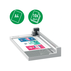 Cizalla de rodillo leitz precision home office a4 base plastico capacidad de corte 10 hojas