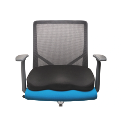 Cojin kensington ergonomico con espuma de viscoelastica color negro 355x74x21 mm