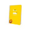 Cuaderno espiral liderpapel a5 pautaguia tapa blanda 40h 75gr cuadro pautado 5mm color amarillo