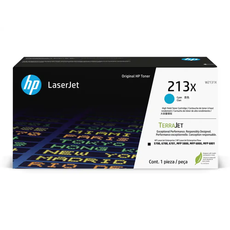 Toner hp lj n 213x cian 6.000 paginas