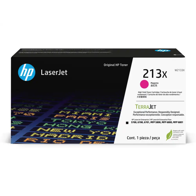 Toner hp lj n 213x magenta 6.000 paginas