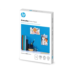 Papel fotografico hp glossy 10x15 cm 200 gr pack de 100 unidades