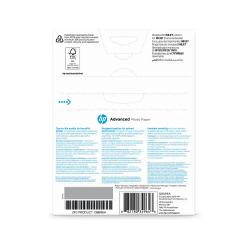 Papel fotografico hp satinado 13x18 cm 250 gr pack de 25 unidades